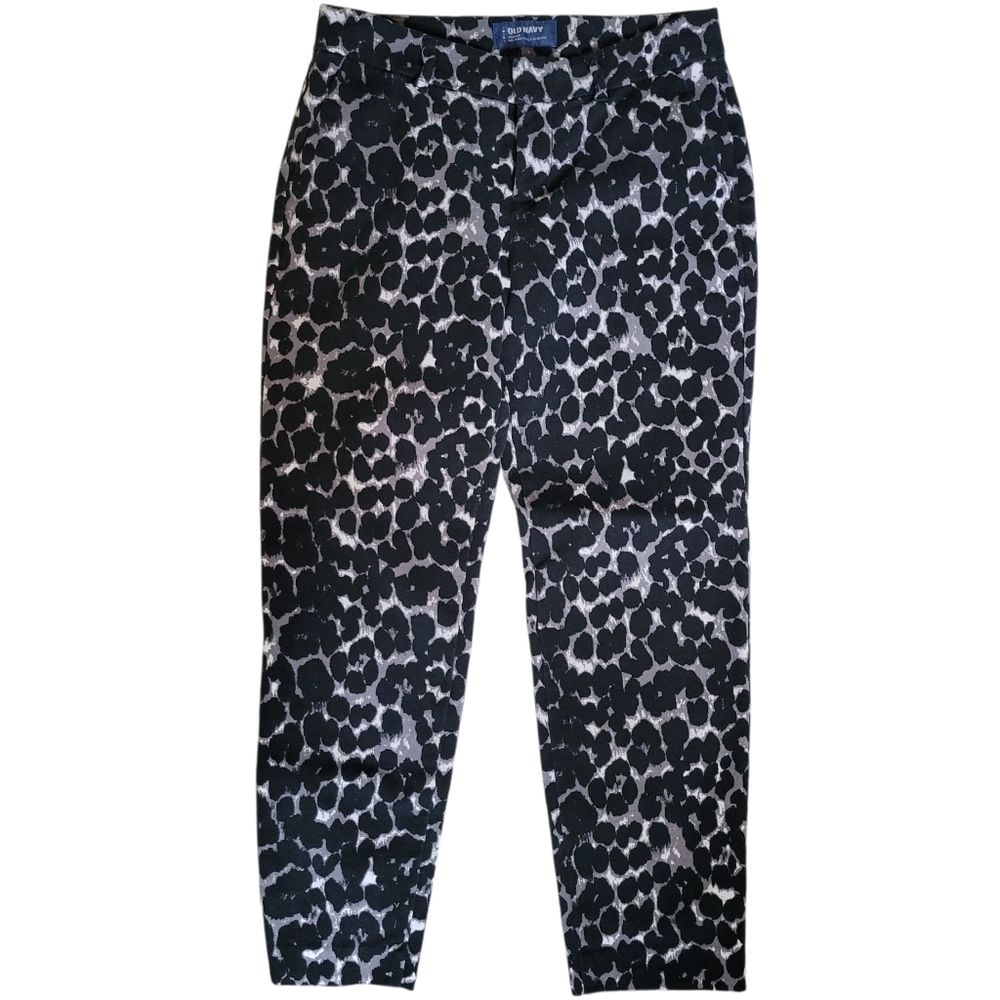 Old Navy Harper Mid Rise Womens Leopard Pants Size 0 Regular